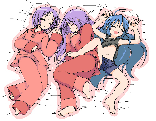 girls in pajamas