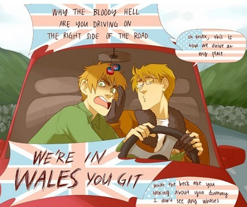 we're in WALES you git